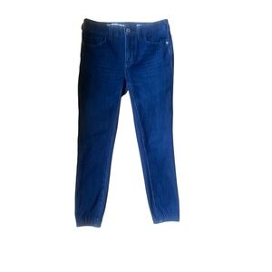 Pilcro Anthropologie High-Rise Denim Leggings Dark Wash Comfort Stretch 26‎